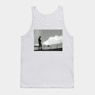 Bobby Moore statue among the clouds Wembley Stadium London Tank Top